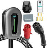 Coolladen Cargador elegante 400V 16A, estación de carga casera ajustable de EV para los vehículos eléctricos EVSE del App Type2 EV de Cool 11kW Wallbox