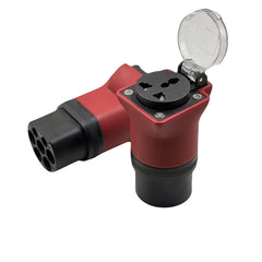 Estación de carga pública Tipo 2 Adaptador de descarga para Schuko y enchufe universal, 16 A EU Plug IEC 62196-2, Adaptador de vehículo eléctrico para cargar automóviles, motocicletas y scooters