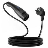 Coolladen Cargador portátil para vehículos eléctricos de 3.6kW | 16A Schuko a Tipo 2 | Diseño integrado de una sola pieza