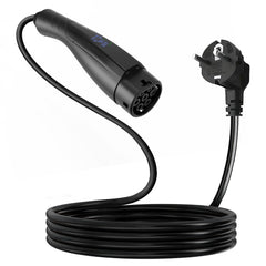 Coolladen Cargador portátil para vehículos eléctricos de 3.6kW | 16A Schuko a Tipo 2 | Diseño integrado de una sola pieza