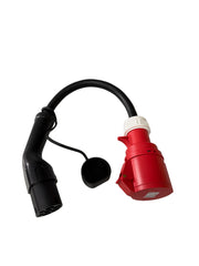 Enchufe tipo 2 a enchufe CEE16A, adaptador para cargador 11KW EV para extraer energía de la estación de carga