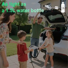 Cargador portátil para VE Tipo 2, cable de carga de 3.5kW 16A, enchufe CEE, control inteligente por APP, corriente ajustable, impermeable, cable de 3m/5m/10m – Compatible con todos los modelos VE Y / 3 / S/X, ID.4, ID.5, i4