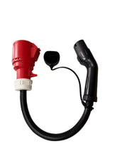 Enchufe tipo 2 a enchufe CEE16A, adaptador para cargador 11KW EV para extraer energía de la estación de carga
