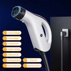 Sin Wallbox 2 In1 compatible con todo el modelo Y / 3 / S/X, ID.4, ID.5, I4, EV6 de EV Tipo móvil 2 del cargador de Wallbox 3.5kW los 3M/7m10m EV hasta CEE 16A, carga casera