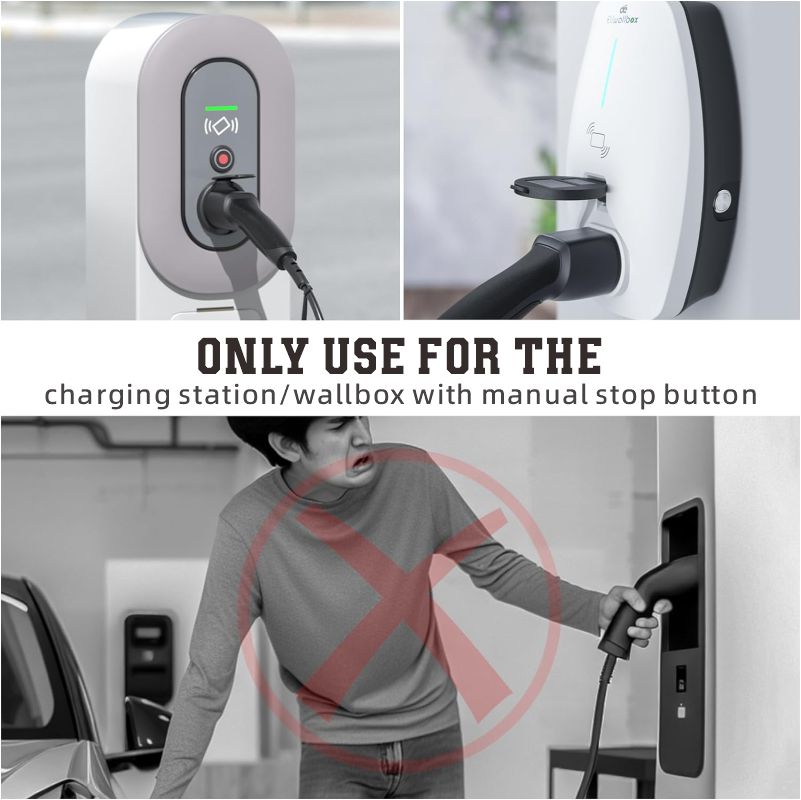 Adaptador tipo 2 a enchufe Schuko para cargador de coche eléctrico, 16 A, 0,5/4 m. Fácil carga en estaciones de carga/cajas de pared, uso de cargadores de 230 V para bicicletas eléctricas, patinetes eléctricos y motocicletas, IP55